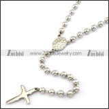Stainless Steel Rosary Necklace n001252