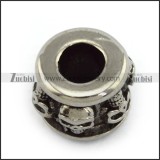 Stainless Steel Skull Bead Charm a000090