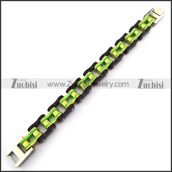 0.70 Inch Wide Bicycle Chain Bracelet in 3 colors b005813