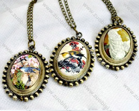 Antique Bronze Bird Pocket Watch Chain - PW000018
