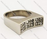 Stainless Steel Stone Ring -JR080015