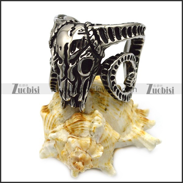 vintage sheepshead skeleton ring r005597