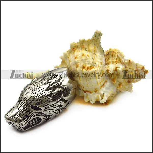 stainless steel wolf end cap for chains a000602