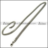 Delicate Hollow Round Braided Stainless Steel Mesh Snake Chain Necklace n002156