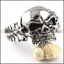 Powerful Stainless Steel Skull Bangle for strong mens - b000094
