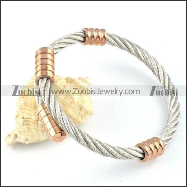 Stainless Steel Rope Bracelet - b000270