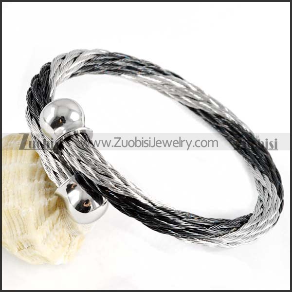 Stainless Steel Rope Bracelet - b000058