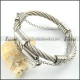 Stainless Steel Rope Bracelet - b000268