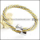 Stainless Steel Rope Bracelet - b000048
