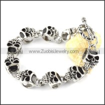 Stainless Steel Skull Bracelet - b000346