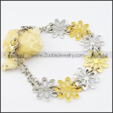 Stainless Steel Flower bracelet - b000528