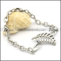 Stainless Steel Leaf bracelet - b000543