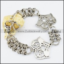 Stainless Steel Heart-shaped bracelet - b000510