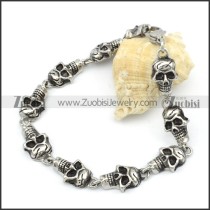 Stainless Steel Skull bracelet - b000549