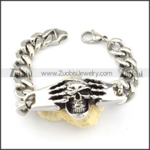 Stainless Steel Skull Bracelet -b000725
