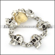 Stainless Steel Skull Bracelet -b000722
