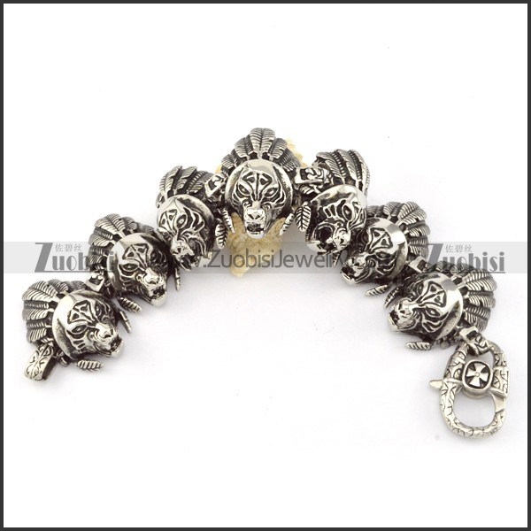 economic 316L Steel  Biker Bracelets for Mens - b000697