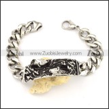 Stainless Steel Double Fishes Bracelet -b000735