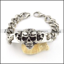 Stainless Steel Skull Bracelet -b000724