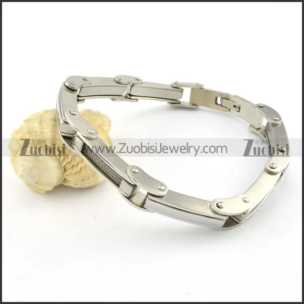 clean-cut Stainless Steel Stamping Bracelets -b000635
