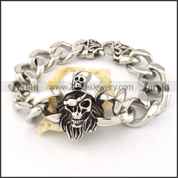 good nonrust steel  Biker Bracelets for Mens - b000700