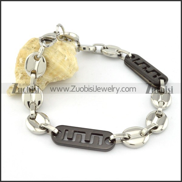 remarkable 316L Steel Stamping Bracelets -b000677