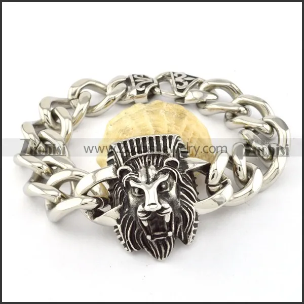 beauteous nonrust steel  Biker Bracelets for Mens - b000703
