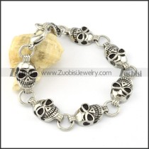 Stainless Steel Skull Bracelet -b000719