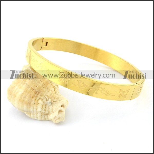 clean-cut Steel Bangle -b000898