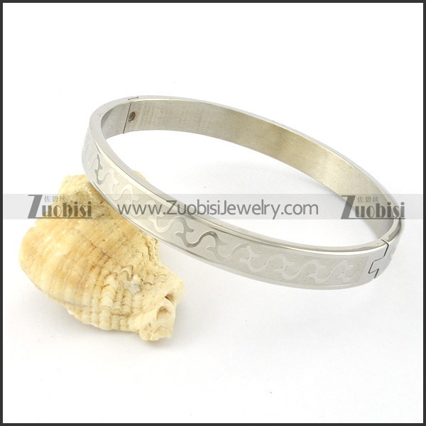 nice 316L Stainless Steel Bangle -b000899