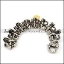 Stainless Steel Viper Rattlesnake Bracelet -b000851
