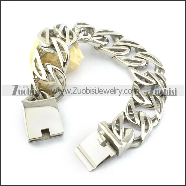 Casting Bracelet in 31L Stainless Steel for Bikers -b000961