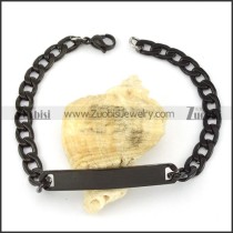 Black Stainless Steel Bracelet -b000838