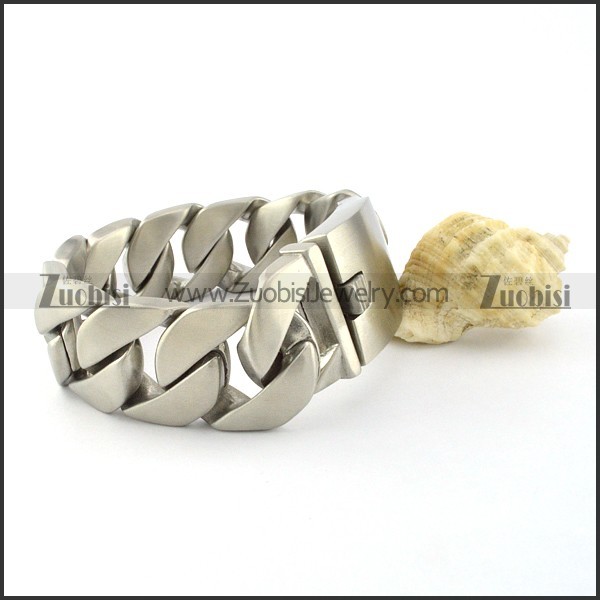 matt big Stainless Steel Bracelet -b000841