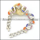 clean-cut nonrust steel Stainless Steel Bracelet with Stamping Craft -b001211