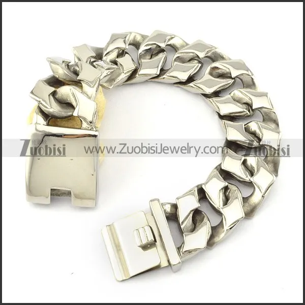 Casting Bracelet in 31L Stainless Steel for Bikers -b000963