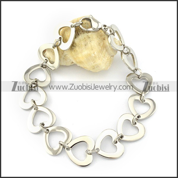 hot welcome nonrust steel Stainless Steel Bracelet with Stamping Craft -b001186