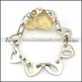 nice 316L Stainless Steel Bracelet with Stamping Craft -b001202