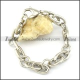 pleasant 316L Stainless Steel Stainless Steel Bracelet with Stamping Craft -b001221