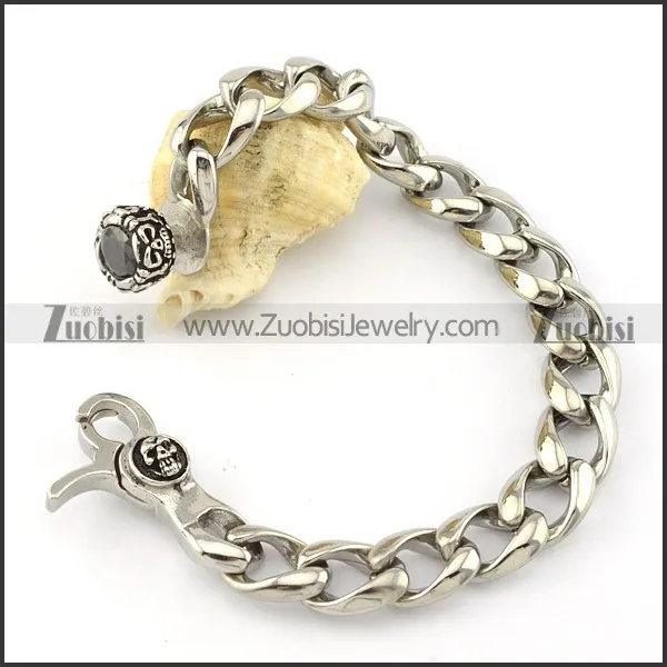 Casting Bracelet in 31L Stainless Steel for Bikers -b000976