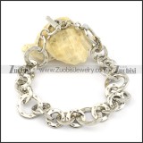 good selling oxidation-resisting steel Stainless Steel Bracelet with Stamping Craft -b001205
