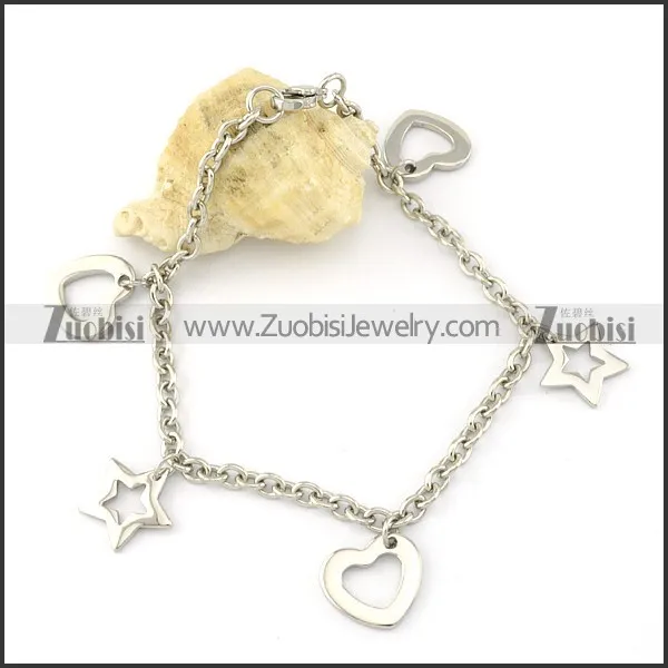 clean-cut 316L Stainless Steel Bracelet with Stamping Craft -b001181