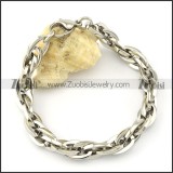 beauteous 316L Steel Stainless Steel Bracelet with Stamping Craft -b001219