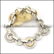functional Stainless Steel Stainless Steel Bracelet with Stamping Craft -b001197