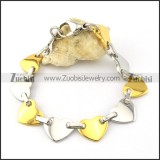 the best Steel Stainless Steel Bracelet with Stamping Craft -b001201