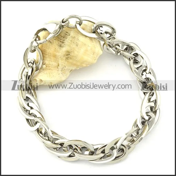 wonderful Stainless Steel Stainless Steel Bracelet with Stamping Craft -b001218