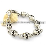 Mens' Stainless Steel Bracelets for Motorcycle Lovers -b001076