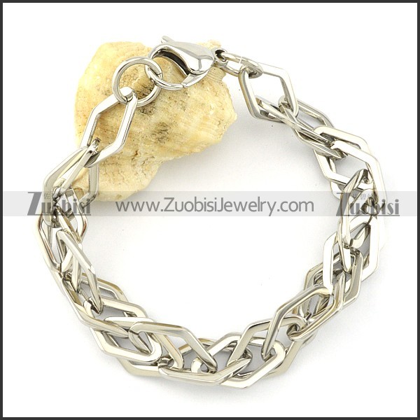 comely Stainless Steel Stainless Steel Bracelet with Stamping Craft -b001215
