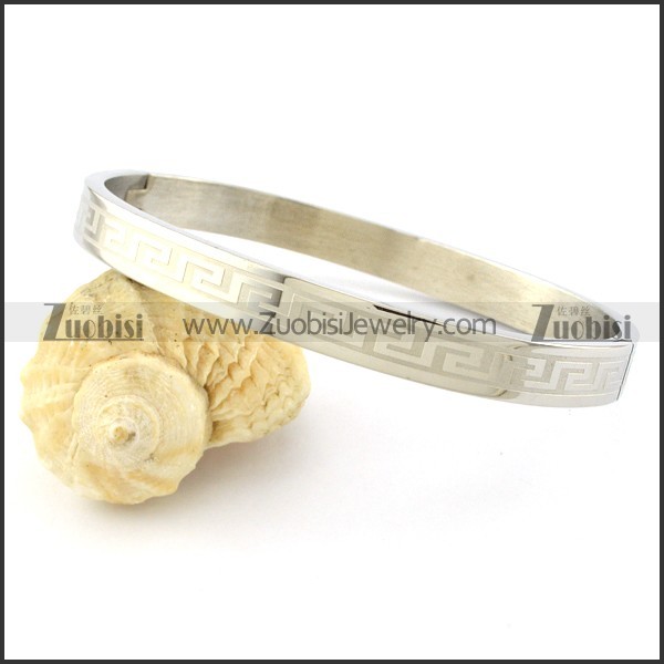 the best Stainless Steel Stamping Bangle in 316L Stainless Steel -b001254