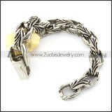 Casting Bracelet in 31L Stainless Steel for Bikers -b000966